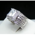 thumbnail image 7 of Beverly Halo Wedding Ring Set for Women Cz Engagement Matching Bands Ginger Lyne Collection, 7 of 7