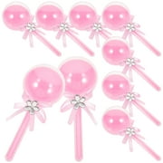 12 Pcs Fairy Stick Candy Box Lollipops Shower Favor Boxes The Gift Acrylic Pink Polyester Baby