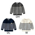 thumbnail image 3 of URMAGIC Toddler Boy Clothes Long Sleeve Stripe Sweatshirt Kid Boy Crewneck Pullover Sweater Clothes 2-7T, 3 of 3