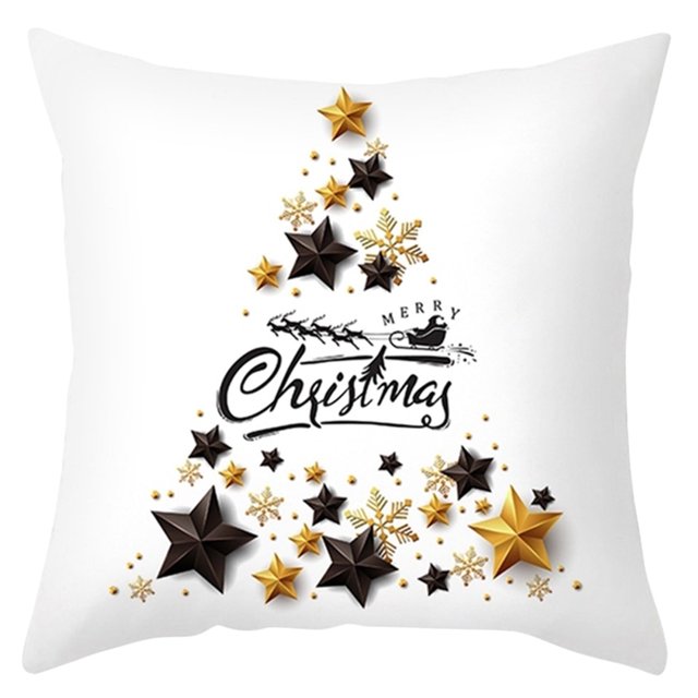 Funda de cojín navideña DGLQMYX, decoración navideña para el hogar, adornos navideños, funda de almohada de regalo