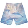 thumbnail image 2 of joogoo Kids Boys Swim Trunks Dolphin in Sea Beach Board Shorts Drawstring Swimsuit Kid Teen L, 2 of 6