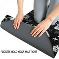 thumbnail image 3 of Black Gothic Moon Card Moth Pattern Hot Yoga Mat Towel Non Slip for Hot Yoga - Quick-Drying Yoga Mat Cover with 4 Corner Pockets with Travel Bag - Hot Yoga Towel Non Slip 74"x26", 3 of 6