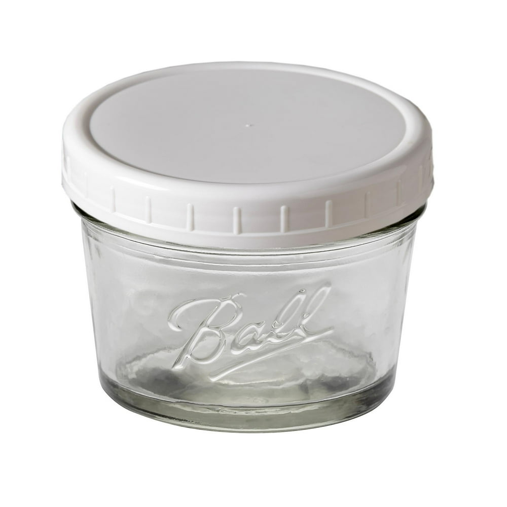 Ball Regular Mouth Jars with Storage Caps, 4 oz., 4 Count