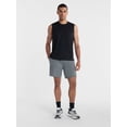 thumbnail image 2 of Athletic Works Men's and Big Men's Tri-Blend Active Shorts, 7" Inseam, Sizes XS-5XL, 2 of 9