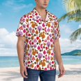 thumbnail image 3 of Balery Squirrel In The Forest Camisas hawaianas de manga corta para hombre, camisas playeras de corte holgado, camisas de vacaciones con botones,XX-Large, 3 of 7