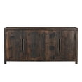 thumbnail image 2 of Taran Designs Milton 4-door Solid Wood Sideboard in Dark Brown, 2 of 7
