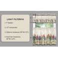 thumbnail image 5 of Achim Garden Blooms Multi Splendor - Exquisite 58" x 24" Tier & Valance Set, 5 of 6