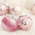thumbnail image 4 of 25Pcs Christmas Ball Ornaments Sets 2.36” Christmas Ornaments Christmas Tree Decorations Shatterproof Xmas Balls Bulbs for Holiday Wedding Party Christmas Tree, Pink, 4 of 9
