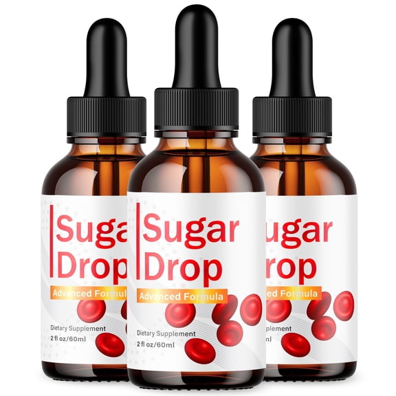 Sugar Drop Advanced Formula Drops Natural Support Supplement SugarDrop 90 Servings