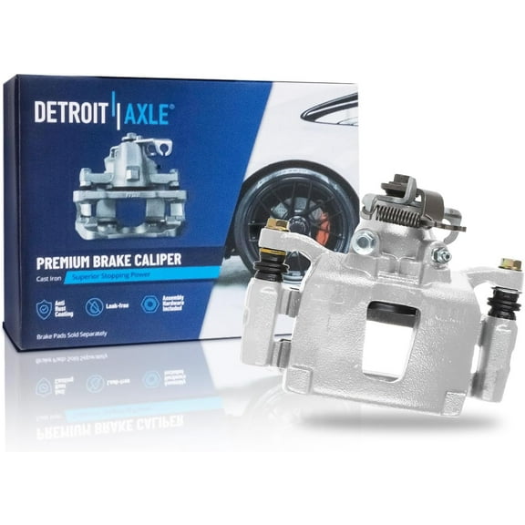 Detroit Axle - Rear Right Brake Caliper for 2012-2016 Chrysler Town & Country 2012-2020 Dodge Grand Caravan 2014-2015 Ram C/V, Passenger Side Brake Caliper with Bracket Replacement