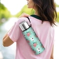 thumbnail image 6 of 20 Oz Bull Terrier Dog and Flower Florals Coffee Tumbler Double Wall Insulated Stainless Steel Water Bottle | Metal Reusable Thermoses Flask with Cup Cap | Leak & Sweat Proof with Anti-Dust Lid, 6 of 7