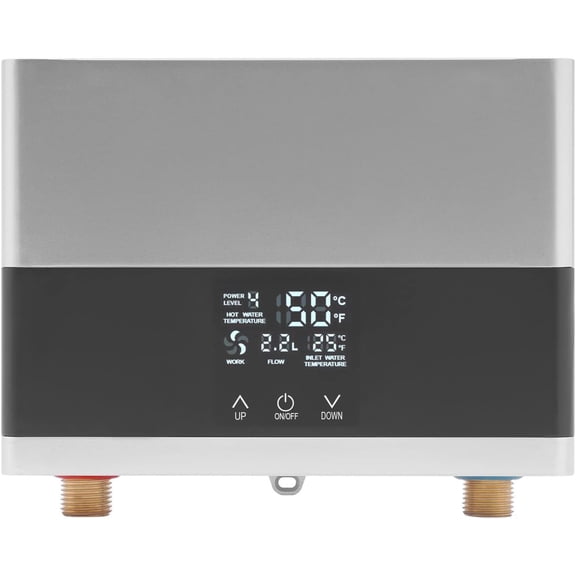 Electric Mini Tankless Water Heater, 110V 4000W Compact Water Heater Under Sink with Remote Control, 3 Power Adjustment, Instant Hot Water Heater for Kitchen Bathroom
