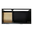 thumbnail image 2 of Ariel Hamlet 43 In. Right Offset Oval Sink Vanity With White Quartz Countertop In Black, 2 of 11