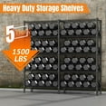 thumbnail image 4 of Homdox 5 Tier Storage Shelves Wire Shelving Unit Metal Shelves for Storage Heavy Duty Garage Shelf Pantry Shelves Kitchen Shelving, 14"x60"x72", Black, 4 of 9