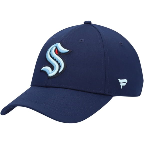 Men's Fanatics Deep Sea Blue Seattle Kraken Core Adjustable Hat