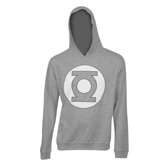 green lantern grey logo hooded sweatshirt
