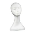 thumbnail image 4 of Ruiboury Tête de Mannequin en Mousse Perruque Affichage Mannequin Léger Style C Blanc Style A, 4 of 4