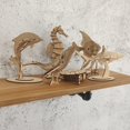thumbnail image 5 of Juego de rompecabezas 3D de madera con forma de animal marino, 6 piezas, i-Chony para niños y adultos, 5 of 5