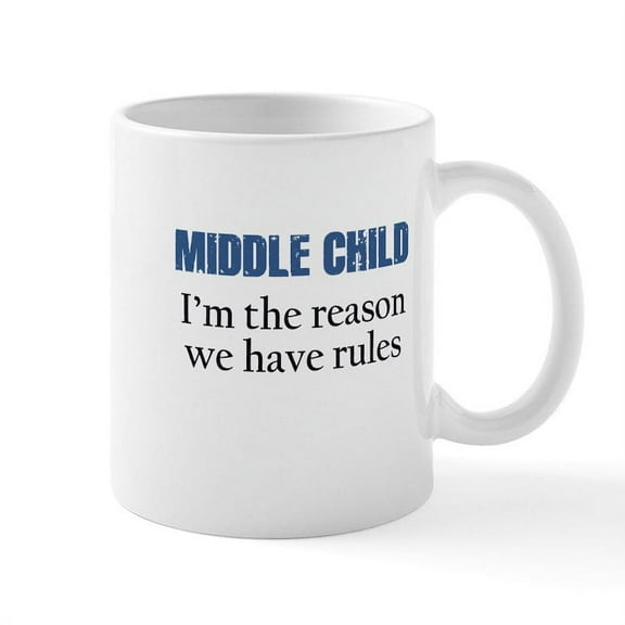 CafePress - MIDDLE CHILD Mugs - 11 oz Ceramic Mug - Novelty Coffee Tea Cup