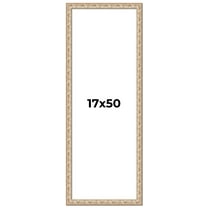 17x50 Frame White Real Wood Picture Frame Width 1.5 inches | Interior Frame Depth 0.5 inches |