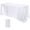 White, variant on Tablecloth Cut-To-Fit Pure Color Glossy Satin Tablecloth for Banquet Wedding High-End Hotel Decor Elegant Fine Dining Indoor Outdoor 102x58 Inch Pink Tablecloth