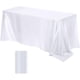 thumbnail image 2 of Mantel de satén, mantel para banquetes, brillante, color liso, para bodas y eventos en hoteles, resistente, plegable, 100% poliéster, para salón de banquetes,Wsvlmg, 2 of 9