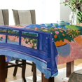 thumbnail image 5 of Yayeee Tablecloths 54" x 54" Rectangle Wrinkle Resistant Party Table Cover, Blue Window, 5 of 8