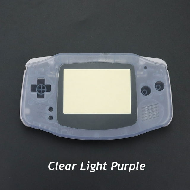 1SET For GameBoy Advance Replacement Luminous Clear Housing Shell Cover With Buttons Sticker For GBA Console Protective Case 512K