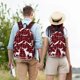 thumbnail image 4 of Disketp Christmas Buffalo Plaid print Canvas Backpack Lightweight Travel Daypack Student Rucksack Laptop Backpack-Medium, 4 of 5