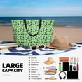 thumbnail image 5 of Yiaed Happy St. Patrick's Day Print Large Capacity Beach Travel Bag - Waterproof Zipper Vacation Tote for Sandproof Storage, and Camping, 5 of 7