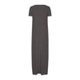 thumbnail image 6 of Meichang Maxi Dresses for Women 2025 Casual Summer Short Sleeve Scoop Neck Long Dress Plus Size Loose Fit Tshirt Dresses, 6 of 7