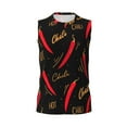 thumbnail image 6 of Lsque Hot Chili Print Men's Cotton Blend Sleeveless Muscle Shirts (S-3XL)- Moisture Wicking, Odor Protection, UPF 30+,3X-Large, 6 of 8