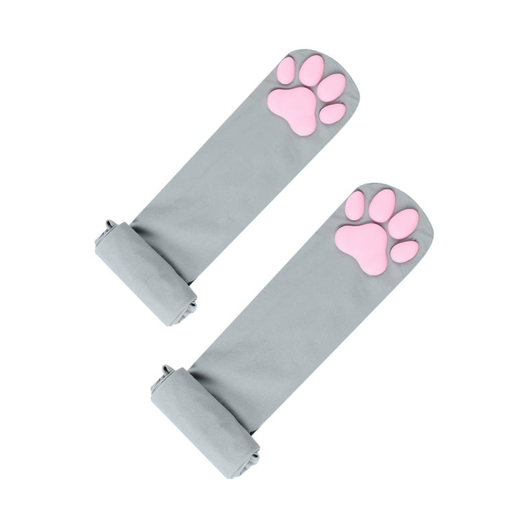 Cat Paw Pad Sock Pink Cute Lolita Thigh High Socks for Girls kids Women  Cosplay 3D Kitten Claw Stockings Toes Beans Socks 3D Cat 