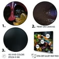 thumbnail image 3 of Designart "Frog Portrait In Multicolor On Glass" Frogs & Toads Floater Framed Wall Art Living Room, 3 of 5