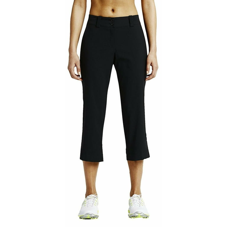 Nike Women's Dri-FIT Modern Rise Tech Crop Golf Pants (0, Black)