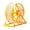 Yellow, variant on Spinner Hamster Running Wheels with Stand for Hamster Desktop or Cage