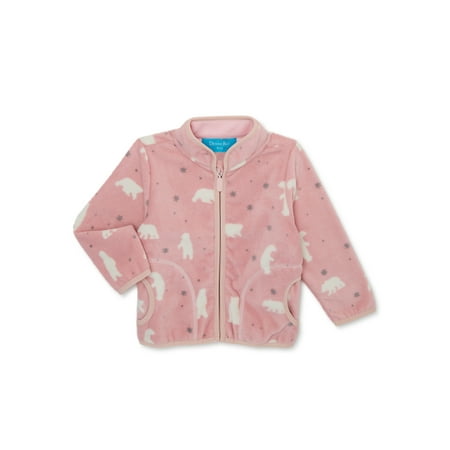 

Denim Bay Toddler Girls Printed Fleece Jacket Sizes 12M-5T