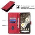 thumbnail image 3 of Compatible with Google Pixel 7 Pro Classic Embossed PU Leather Case with Card Holder Shockproof Cover, 3 of 5