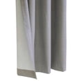 thumbnail image 4 of Thermaplus Mason Texture Printed Blackout Grommet Curtain Panel 52 x 95 in Silver, 4 of 5