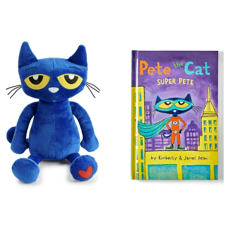 Pete the Blue Cat Plush Doll 12 The Super Hero Pete Book Set Kohl s New Gift