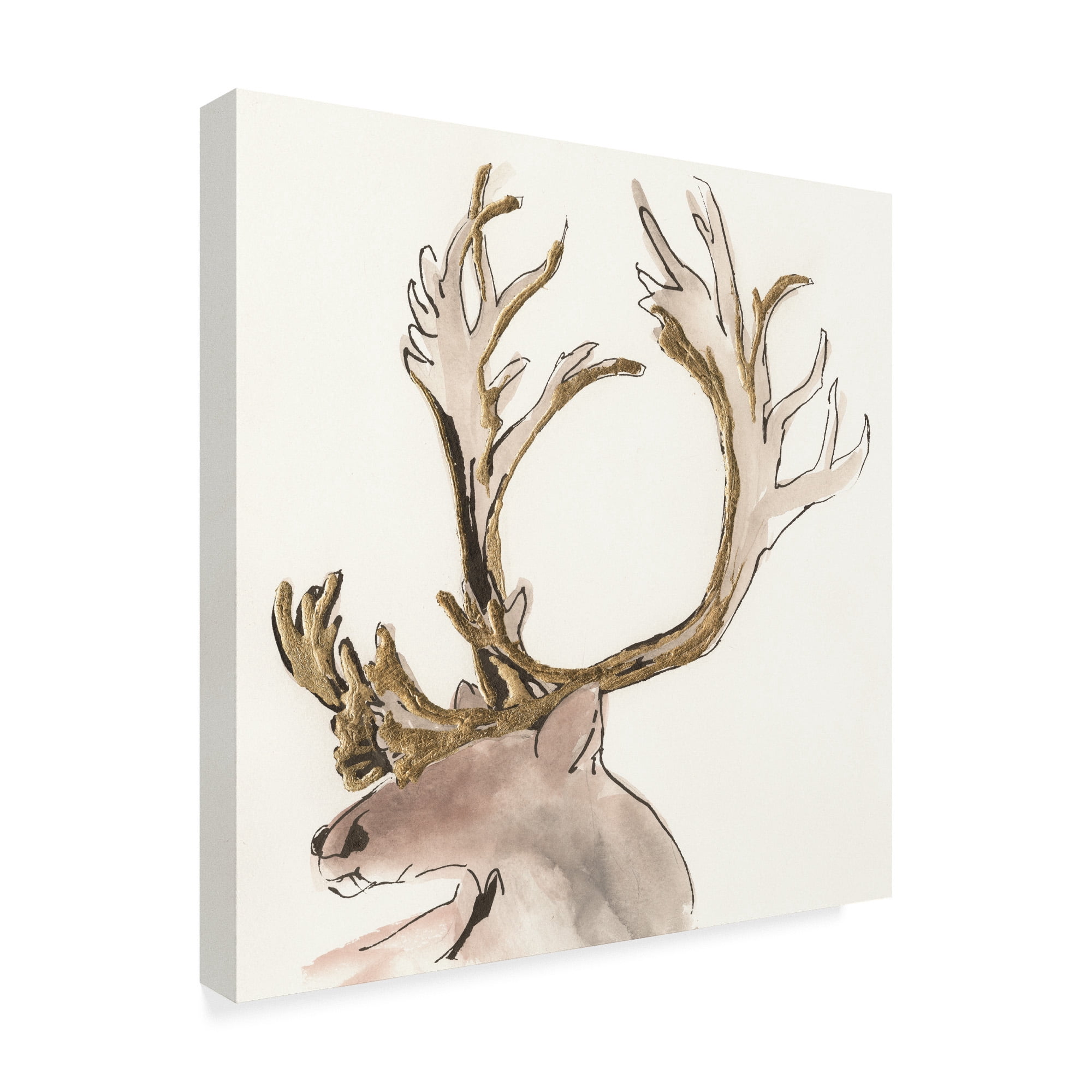 Trademark Fine Art 'Gilded Caribou II' Canvas Art by Chris Paschke