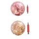 thumbnail image 1 of 2 pelotas de playa con lentejuelas brillantes, redondas y transparentes de PVC, divertidas pelotas de playa inflables con inflador (lentejuelas doradas de lujo + lentejuela oro rosa, 1 de cada color), 1 of 6
