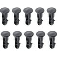 thumbnail image 1 of Paquete de 10 pasadores de bisagra para tapa de contenedor con ruedas de plástico negro, 65 x 18mm, para contenedores domésticos y comerciales de 240L, 1 of 5
