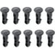 thumbnail image 1 of 65 x 18 mm 10 Piezas Pasadores de Bisagra de Tapa de Contenedor con Ruedas de Plástico Negro para Contenedores Domésticos y Comerciales de 240 L, 1 of 5