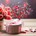 thumbnail image 4 of Tallos de bayas artificiales, ambiente festivo romántico para la decoración del día de San Valentín, púas de bayas en forma de corazón para bodas, decoración fácil de combinar (6 piezas), 4 of 7