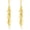 Stud-Gold, variant on 18K Gold Plated Leaf Hoop Earrings for Women, Long Tassel Dangle Drop Earrings, Chunky Gold Chandelier Earrings