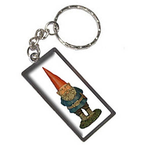 Gnome Keychain VERY SMALL Lawn Gnome Keyring Personalized Keychain Garden Gnome Gift Lantern Keychain Fantasy Keychain Bridesmaid Keychain