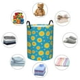 thumbnail image 6 of Goofa Bee Sunflower Printed Circular Hamper,Laundry Basket with Handles,Storage Baskets Foldable,Large Capacity Laundry Hamper-Small, 6 of 8