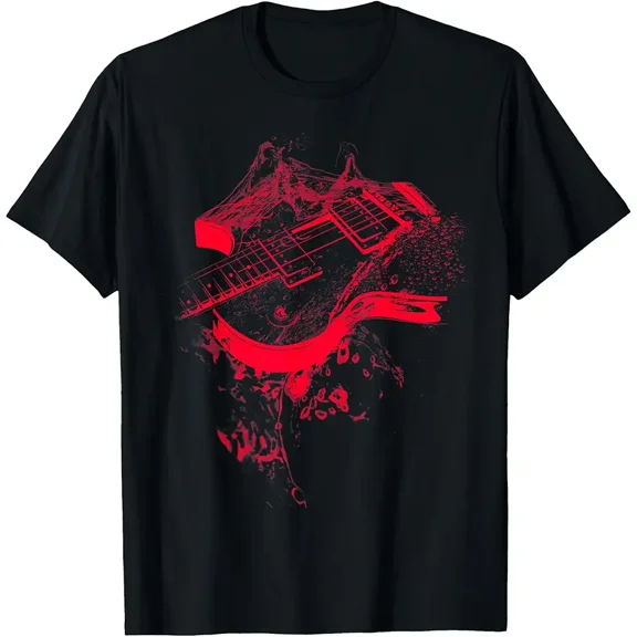 Graphic Guitar Cool Rock Music Musicians Gift T-Shirt