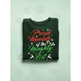 thumbnail image 3 of Naughty List Member - Funny Xmas Men's Sweatshirt, 3 of 4